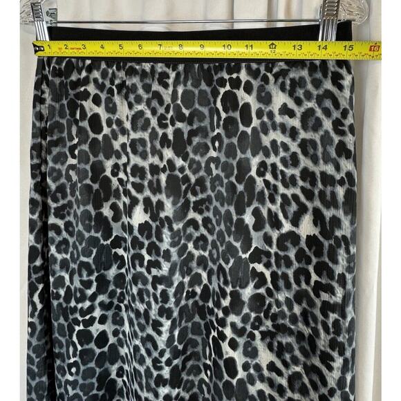 Express Leopard Maxi Skirt, Black, Gray & White, Sz: SP, 61-00 - Picture 9 of 16
